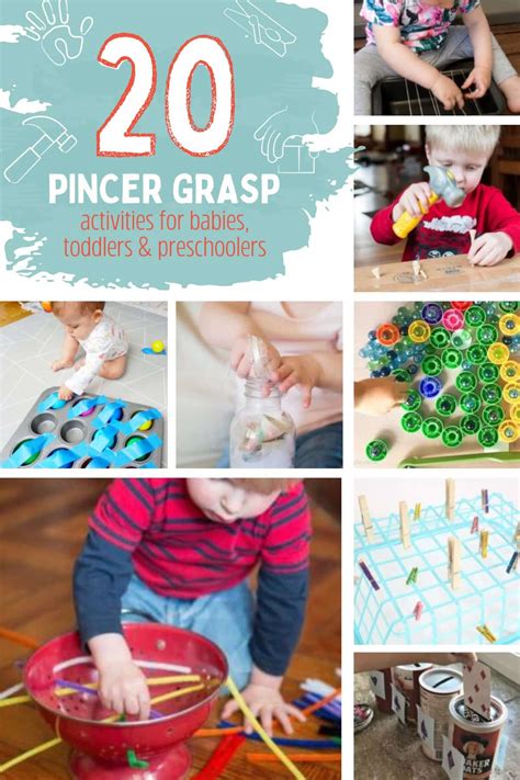 20 Pincer Grasp Activities that Develop Writing, Eating, Threading...