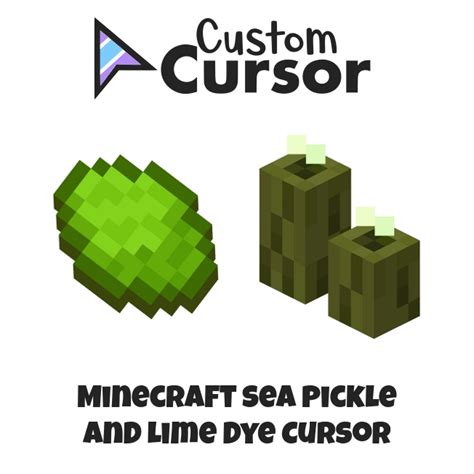 Minecraft Sea Pickle and Lime Dye cursor – Custom Cursor