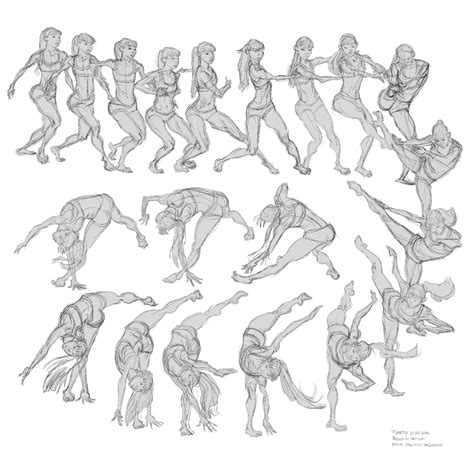Dance High-Kick - Bodies In Motion | Animation drawing sketches ...