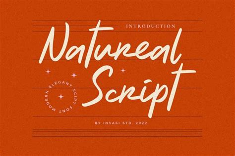 Natureal Script Font - Dfonts
