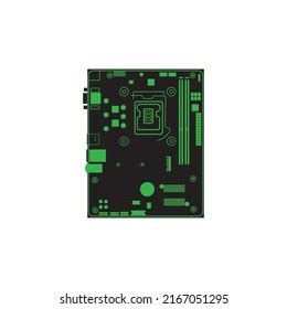 Motherboard High Resolution Logo Design Stock Vector (Royalty Free) 2167051295 | Shutterstock