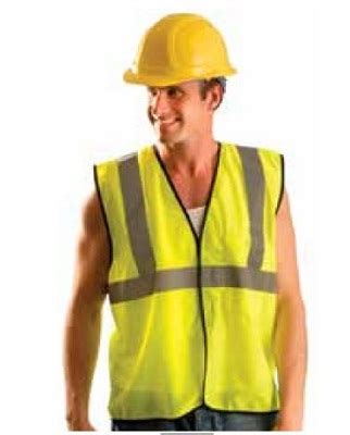 Safety Vest, in Fluorescent-Yellow, Extra-Large Size 7200013