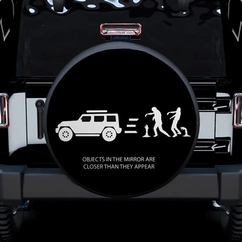 Zombie Are Closer Than They Appear Funny Jeep Car Spare Tire Covers Gift For Campers - Nearkii