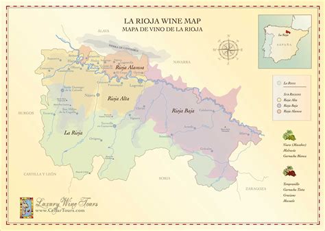 Rioja Wine Map » Spain's Most Famous Wine Region » CellarTours