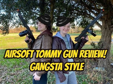 AIRSOFT TOMMY GUN REVIEW!!! GameFace ASRGTH Submachine Gun Ft Chick and Co! - YouTube