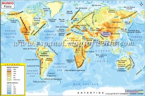 Mapa Fisico del Mundo-Obtener el mapa físico del mundo y aprender sobre ...