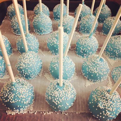 Baby blue cake pops Baby shower Www.sdcakepopshop.com | Diego cake ...