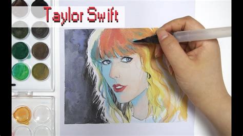 Watercolor Painting Tutorial: Taylor Swift - YouTube