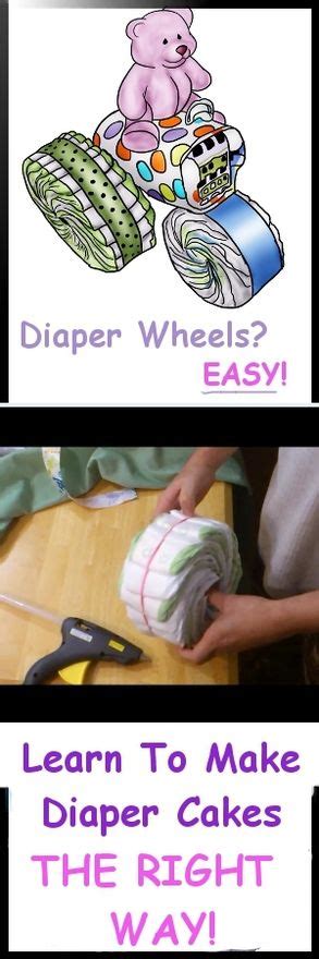 cute cartoon tractor diaper cake with purple bear on top! diy-crafts ...