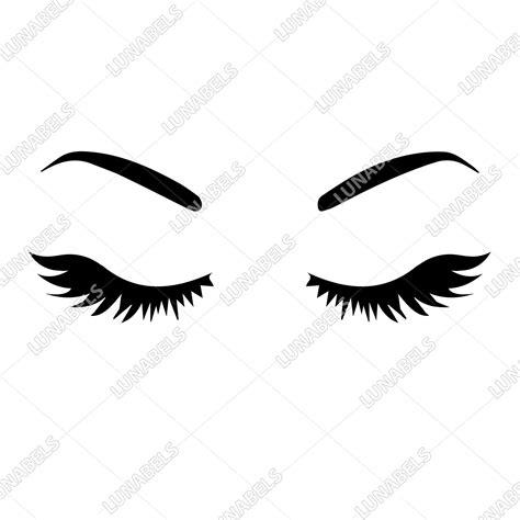 Eyelashes SVG Lashes Eyelash svg Eyes Eyebrow Bundle | Etsy