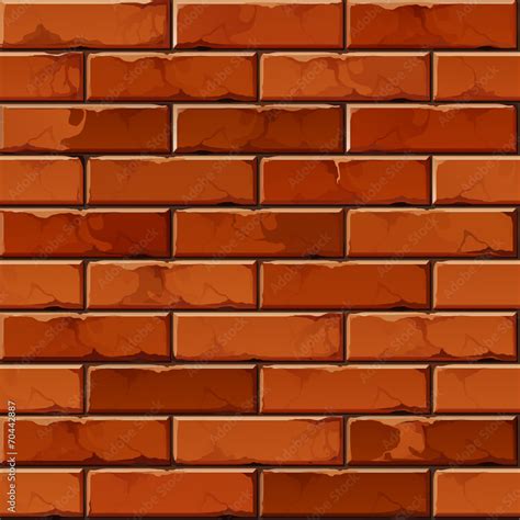 Vector Brick Wall Background Texture Pattern Stock Vector | Adobe Stock