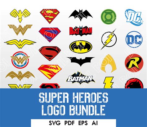 Super Heroe Logo Vector Art / Ai / Eps / Svg / Pdf /LAYERED - Etsy UK