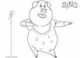 Sing Coloring Pages  Best For Kids sketch template