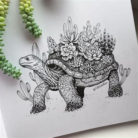 I Create Intricate And Detailed Drawings Of Animals Embedded With Their ...