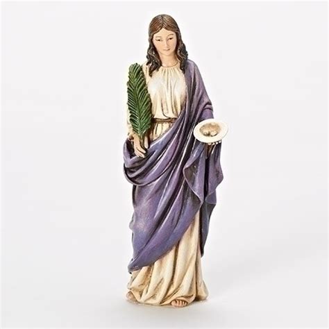 ST LUCY STATUE 6" - Divine Mercy Gift Shop