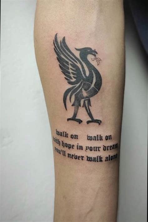 Celebrate your love for Liverpool with a ynwa tattoo design