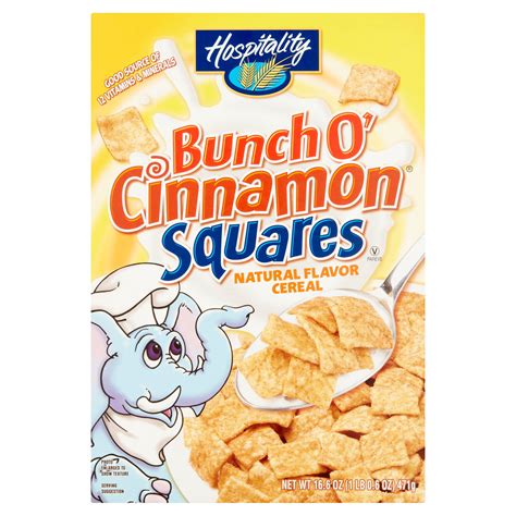 Hospitality Bunch O' Cinnamon Squares Natural Flavor Cereal, 16.6 oz - Walmart.com