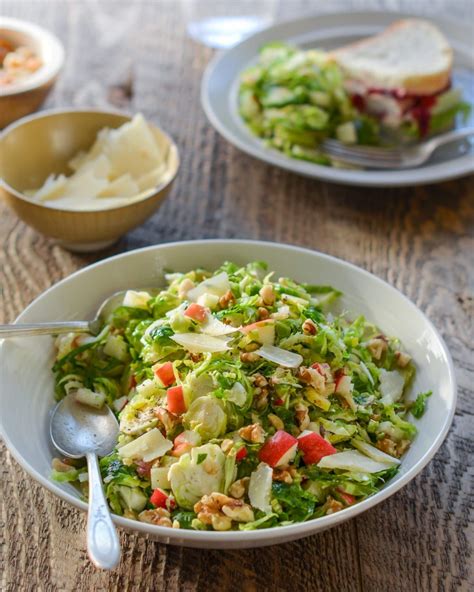 Brussels Sprout Salad with Apples, Walnuts & Parmesan - | Recipe ...