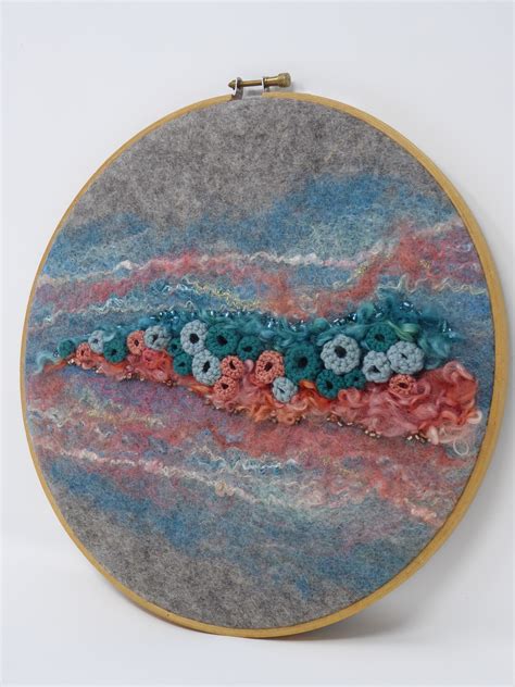 Felted Hoop Art - Natasha Smart Textiles