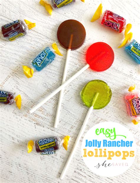 How to Make Jolly Rancher Lollipops - SheSaved®