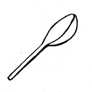 Free Spoon Clipart Black And White, Download Free Spoon Clipart Black ...