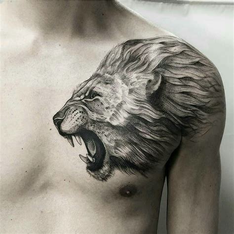 Pin by Henrique Saar on tatto | Lion shoulder tattoo, Lion head tattoos ...