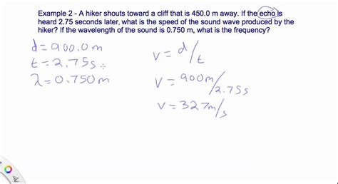 14.2 Wave Speed Calculations Example 2 - YouTube