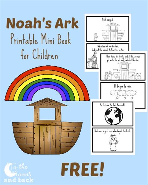 FREE Printable Noah's Ark Mini-Book | Free Homeschool Deals