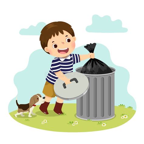 Clipart Of Taking Out The Trash Clipart