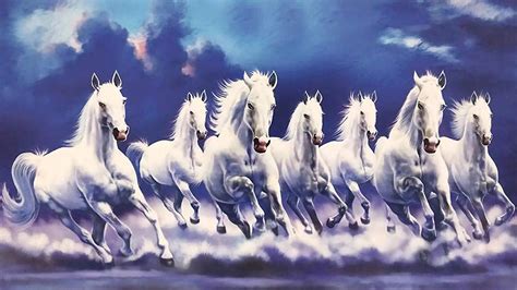 7 Horses Running Wallpaper