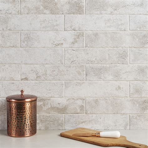 Bricks Crema 2.5" x 10" Matte Ceramic Tile | White brick backsplash ...