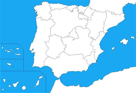 Blank map of the Iberian Peninsula by DinoSpain on DeviantArt