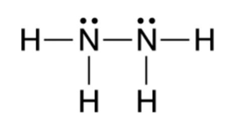 lewis structure for n2h4 | Quizlet