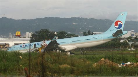 Korean Air Plane Overshoots Runway, Shuts Philippine Airport