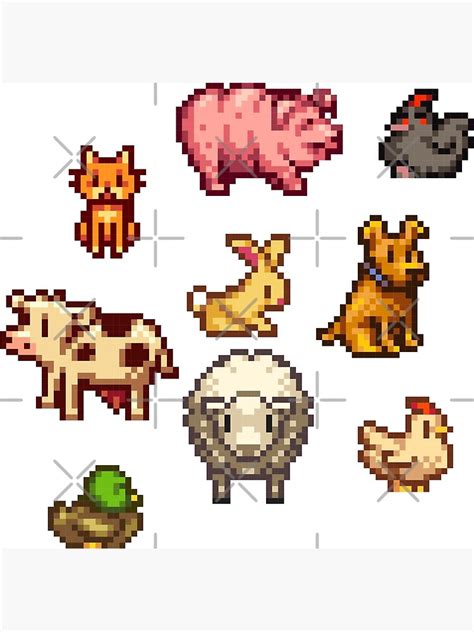 "stardew valley animals" Art Print for Sale by ElliottBryan | Redbubble