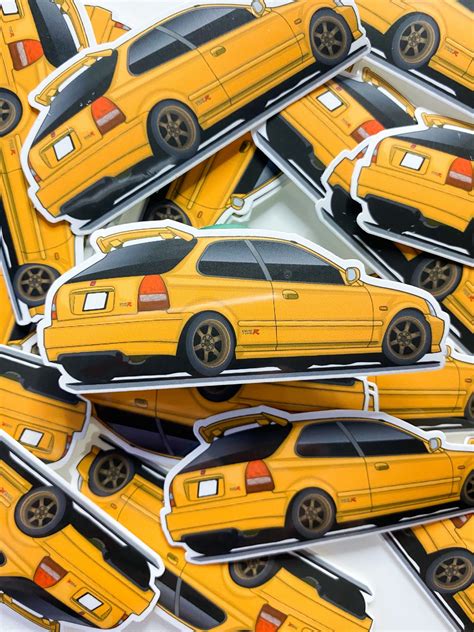 JDM Honda Civic Type R EK9 EK Hatch Vinyl Stickers | JDM Stuff