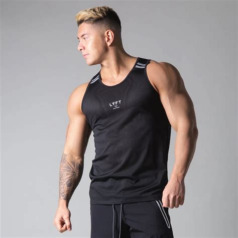 Solid Mesh Men's Gym & Workout Tank Tops - Men's Fitness Apparel, Men's ...