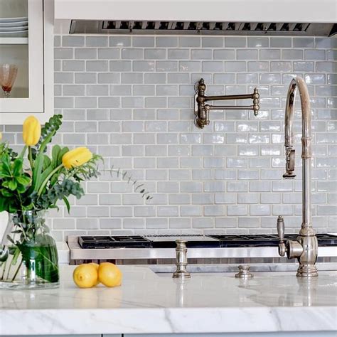 light grey tile backsplash kitchen - Google Search in 2020 | Grey tile backsplash kitchen, Gray ...