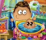 Play Pou Baby Wash HTML5 Game on Play2Online.com