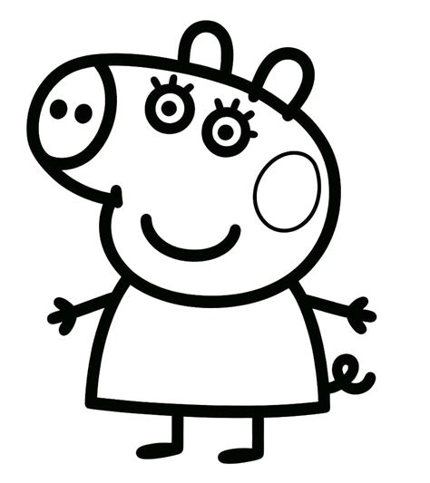 Peppa Pig Image coloring page - Download, Print or Color Online for Free