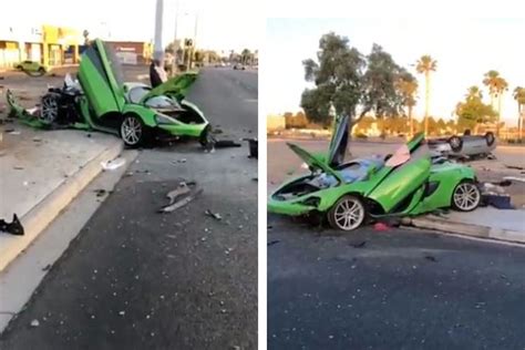 New video shows McLaren moments after fatal central Las Vegas crash | Crime