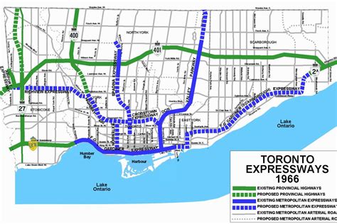 Toronto highways map - Map of Toronto highways (Canada)