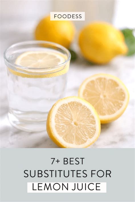 7+ Simple Lemon Juice Substitutes That Actually Work - Foodess