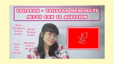 TAHAPAN - TAHAPAN MENGIKUTI JKT48 GEN 12 AUDITION | TAHAPAN AUDISI ...