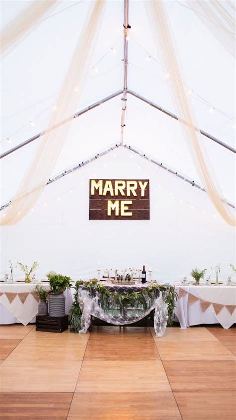 Marry Me Sign! | Table decorations, Marry me, Decor