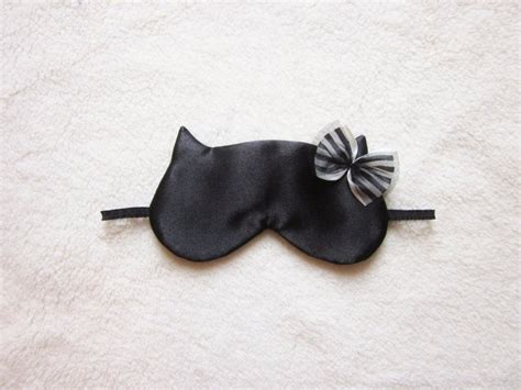 Pure Silk Satin Cat Sleep Eye Mask - Etsy