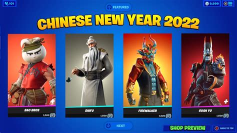 Fortnite Lunar Chinese New Year 2022 Item Shop Preview (Very Rare's) - YouTube