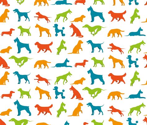 Dog seamless pattern 466789 Vector Art at Vecteezy