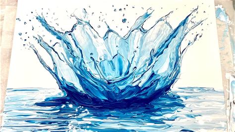 water splash acrylic painting - Antione Haggard