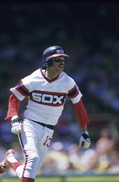 1985: Chicago White Sox Ozzie Guillen (13) in action, running bases ...